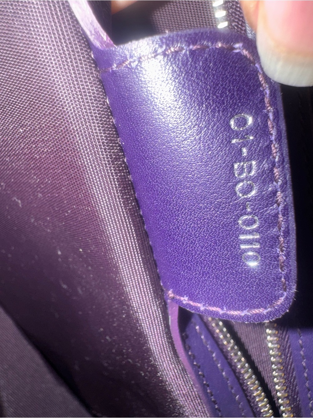 Dior panarea Purple Quilted Tote EUC ✅AUTHENTIC ✅ - Picture 6 of 9